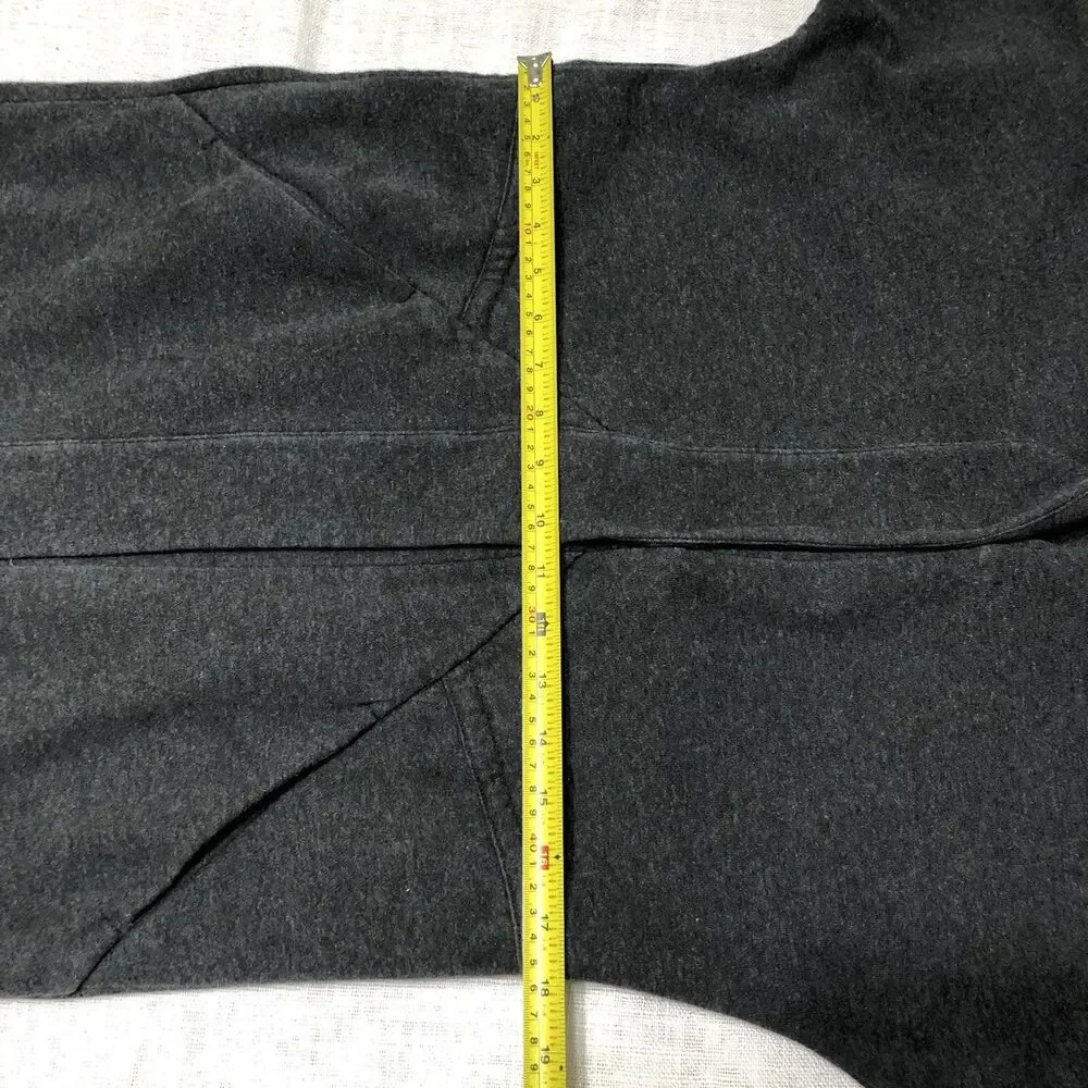 Lululemon Wrap Jacket Size 4 &Go Take You There Heathered Black Fleece Longline